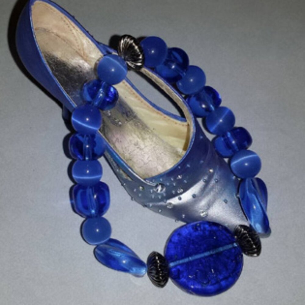 Tdd Custom Made One Size Fits Most Blue Cat's Eye… - image 1